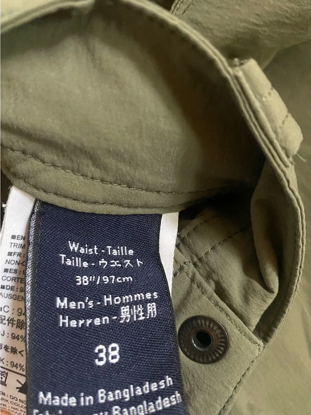 Arcteryx Rampart Shorts Mens Size 38 Olive Green Cargo Hiking Climbing Gorpcore